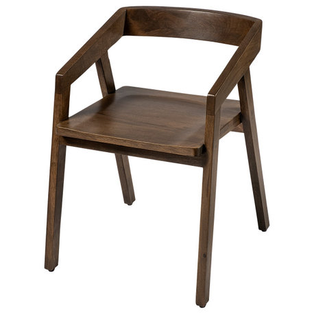 Nicholas Medium Brown Solid Wood Dining Chair