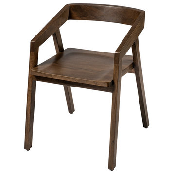 Nicholas Medium Brown Solid Wood Dining Chair (Set of 2)