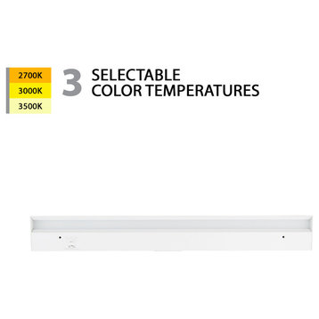 WAC Lighting BA-AC24-CS 24" Selectable Color Temperature LED - White
