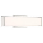 Access Lighting - Access LightinCiti, 18" 20W 1 LED Bath Vanity, Brushed Nickel/Satin Nickel - Warranty:   ColoCiti 18 Inch 20W 1 L Brushed Steel AcryliUL: Suitable for damp locations Energy Star Qualified: n/a ADA Certified: YES  *Number of Lights: 1-*Wattage:20w Dedicated LED bulb(s) *Bulb Included:Yes *Bulb Type:Dedicated LED *Finish Type:Brushed Steel