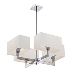 Quoizel Remi 4-Light Chandelier in Polished Chrome Finish - Chandeliers
