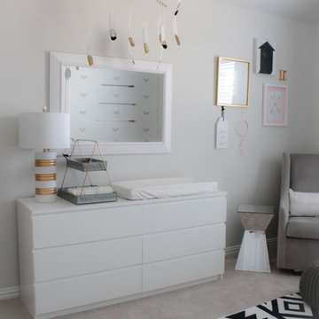 Modern Aztec Baby Girl Nursery
