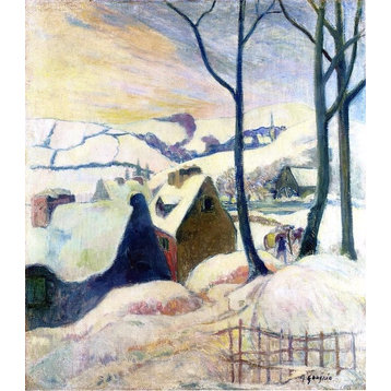 Paul Gauguin Village in the Snow Wall Decal