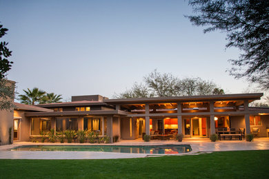 Trendy exterior home photo in Phoenix