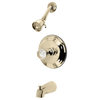 Kingston Brass Single Crystal Octagonal Knob Handle Tub, KB2638WCL