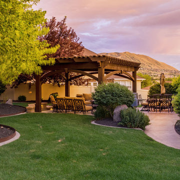 Trapezoid Perfect Pergola for Irregular Landscape