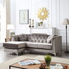 Pompano Sofa Chaise, Dark Gray