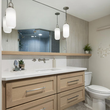 Lakeside Wellness Bathroom | Steam Shower Retreat at Lake Washington