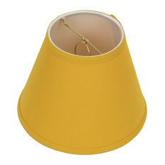 Fenchel Shades 5"x9"x7" Bulb Clip Attachment Empire Lamp Shade, Linen Curr