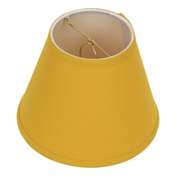FenchelShades.com Lampshade 5 Top Diameter x 10 Bottom Diameter x 8 Slant Height with Clip-On Attachment for Standard Edison-Style Lightbulb Pleated White 