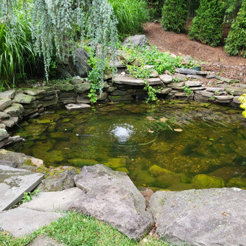 Beautiful Pondless enhances lovely backyard.