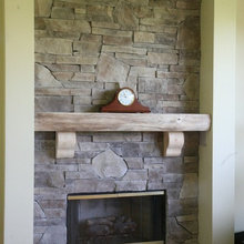 fireplace mantel