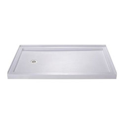 DreamLine - DreamLine Plumbing Supplies. SlimLine 30 in. x 60 in. Single Threshold Shower Ba - Showerheads And Body Sprays