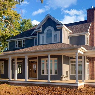 Siding Installation - James Hardie Lap Siding in Evening Blue