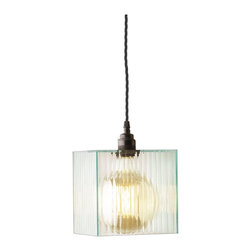 Reeded Globe LED Pendant - Pendant Lighting