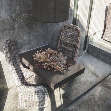 Salotto in vimini: materiale ecologico e naturale che incontra il moderno