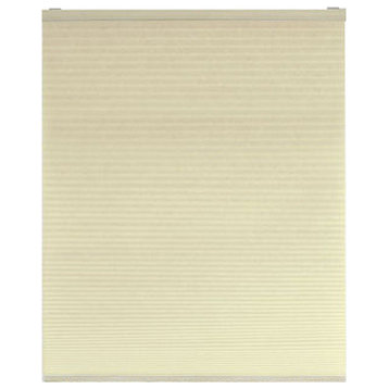 Cordless Honeycomb Cellular Pleated Shade, 45"x64", Alabaster