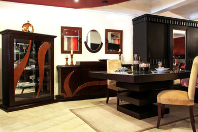 Transitional dining room photo in Other