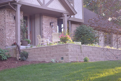 Patio with Retaining Wall