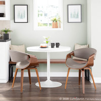 Symphony Chair, Walnut and Gray