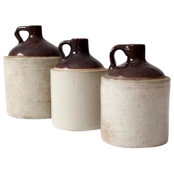 Consigned, Antique Stoneware Jug Collection, Set of 3
