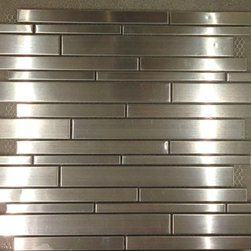New Stainless Steel Mosaics - Random Strip - Tile