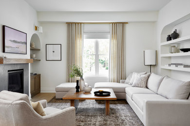 Inspiration for a transitional living room remodel in Other