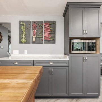 Two-Tone Kitchen Remodel Done With New Kitchen Solvers Legacy Cabinets