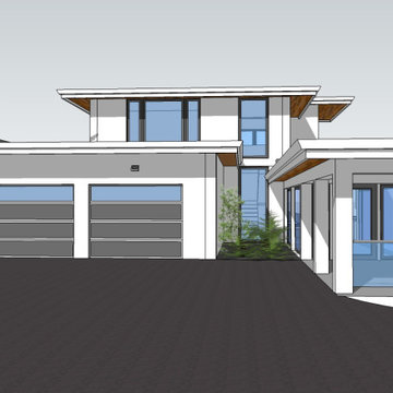 Zero Net Energy (ZNE) Contemporary new home