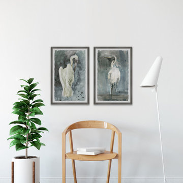 White Seagulls Diptych