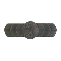 Inviting Home Inc. - Left Horizontal Cockatoo Pull, Dark Brass - Cabinet And Drawer Handle Pulls
