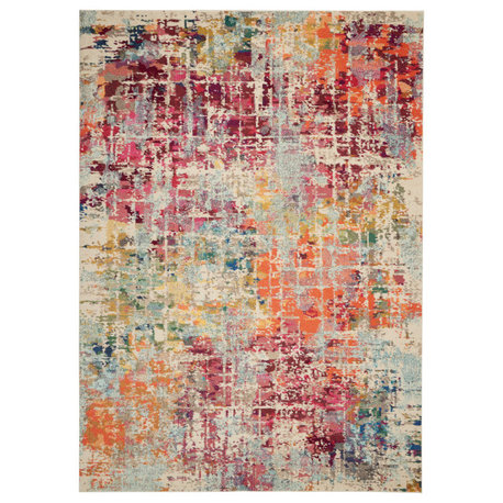Nourison Celestial Colorful Modern Rug, Pink/Multicolor, 9'x12'