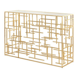 Worlds Away - Worlds Away Jacob Abstract Console - Console Tables