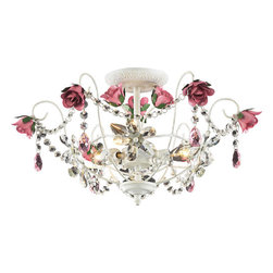 Elk Lighting - Elk Lighting 4052/3 Semi Flush Rosavita - Ceiling Lighting