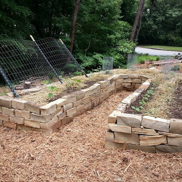 Rock Raised Veggie Garden Bed
