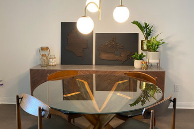 Example of a trendy dining room design in Other