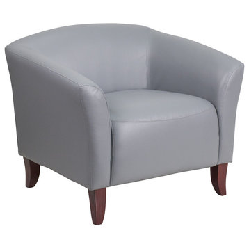 Hercules Imperial Series Gray Leather Chair