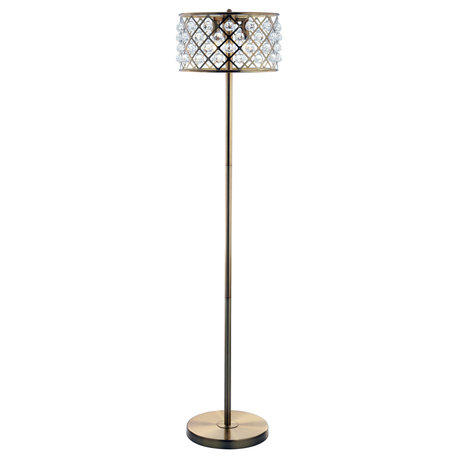 JONATHAN Y Lighting JYL9000 Elizabeth 3 Light 60" Tall LED Buffet - Brass Gold