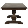 Liberty Lucca Double Pedestal Table, Cordovan Brown