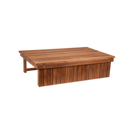 Plantation Teak Elevated Shower Mat