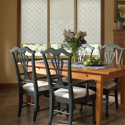 Waverly Roller Shades Artistic Twist and Artistic Twist Lattice Birch - Roller Shades