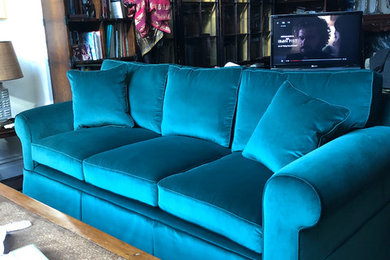 Bentley Roll Arm Sofa with High Skirt Delivered