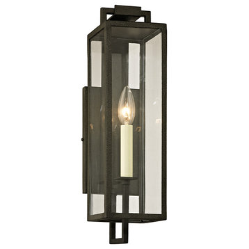 Troy Lighting Beckham B61 1 Light Outdoor Wall Sconce, Forged Iron