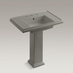 Tresham(R) 30" pedestal bathroom sink with 8" widespread faucet holes - Bathroom Vanities And Sink Consoles