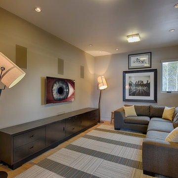 Modern Contemporary Home Media Installation + Design