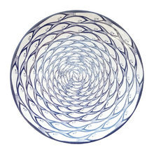 blue and white