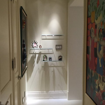 Glass Shelving Unit For Picture Frames & Home Entrance