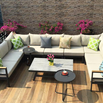 round sofa set