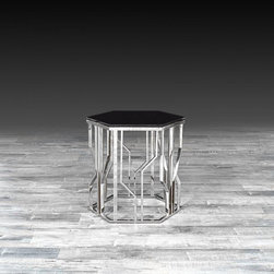 Lorensia End Table Silver Small - Lorensia Collection - Side Tables And End Tables