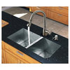 32 in. Undercoated Kitchen Sink and Faucet Set